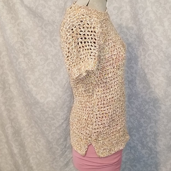 Crochet Style Boho Summer Sweater by CAbi - Picture 6 of 7